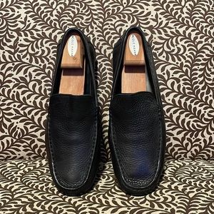 Men’s Black Leather Driving Shoes